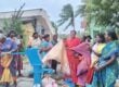 Dedication of borewell at K village.